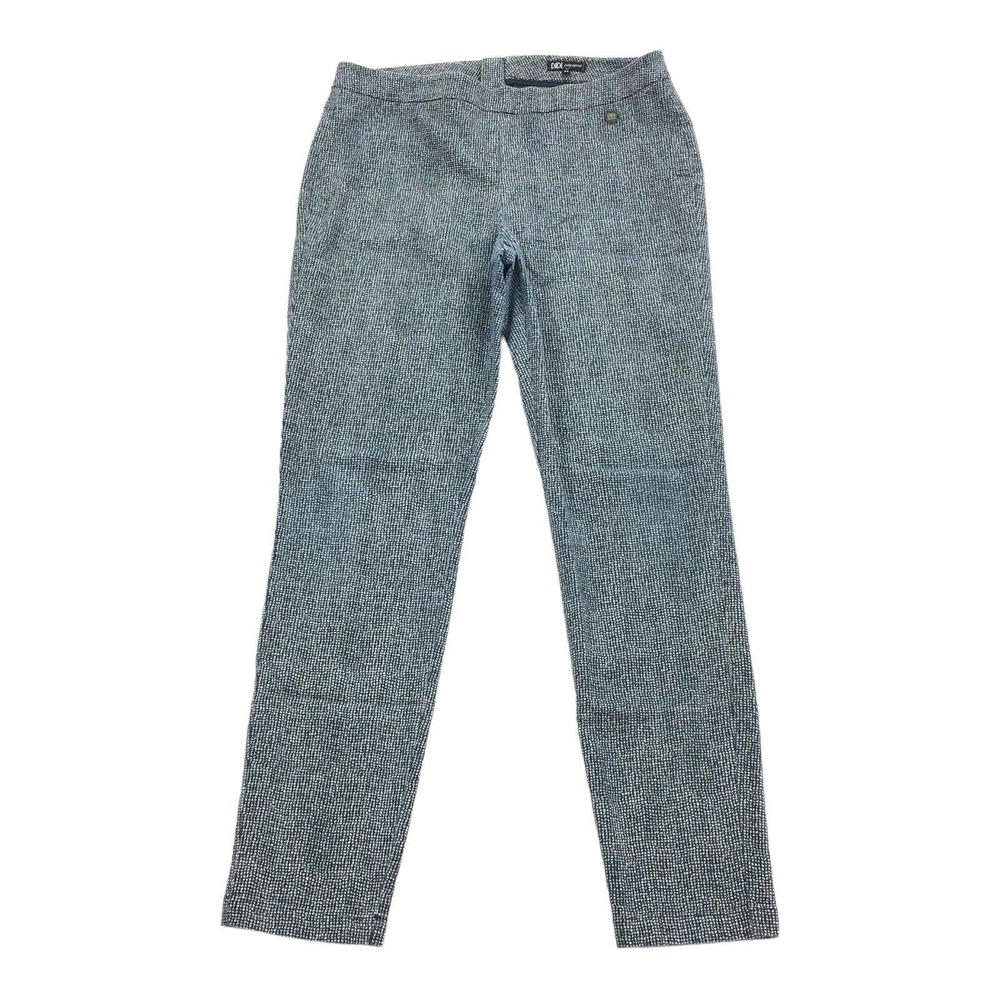 Didi Pretty Different Polka Dot Skinny Leg Back Zipper Pants Large 42 Blue